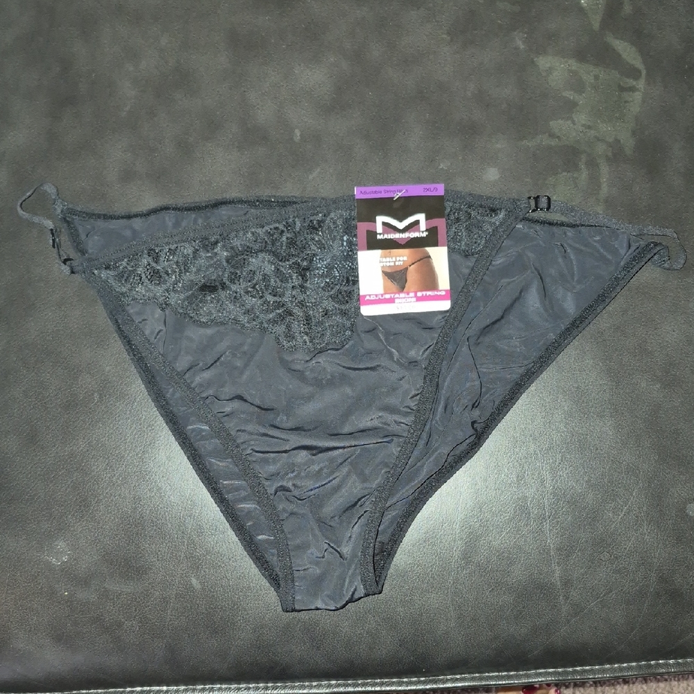 Maidenform Black Lace Trim Panties